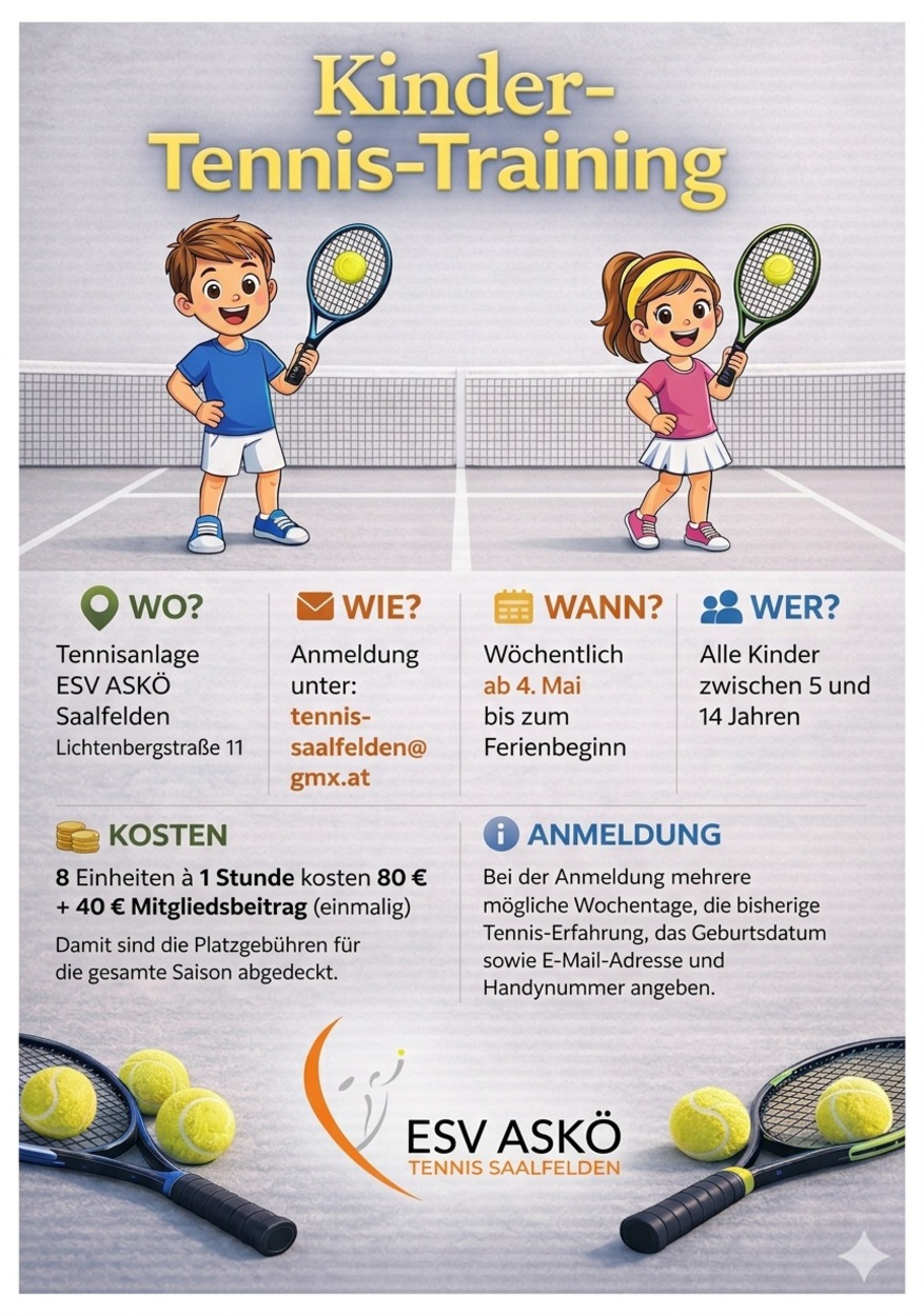 Anmeldung zum Kinder-Trainingskurs im Frühjahr 2026
